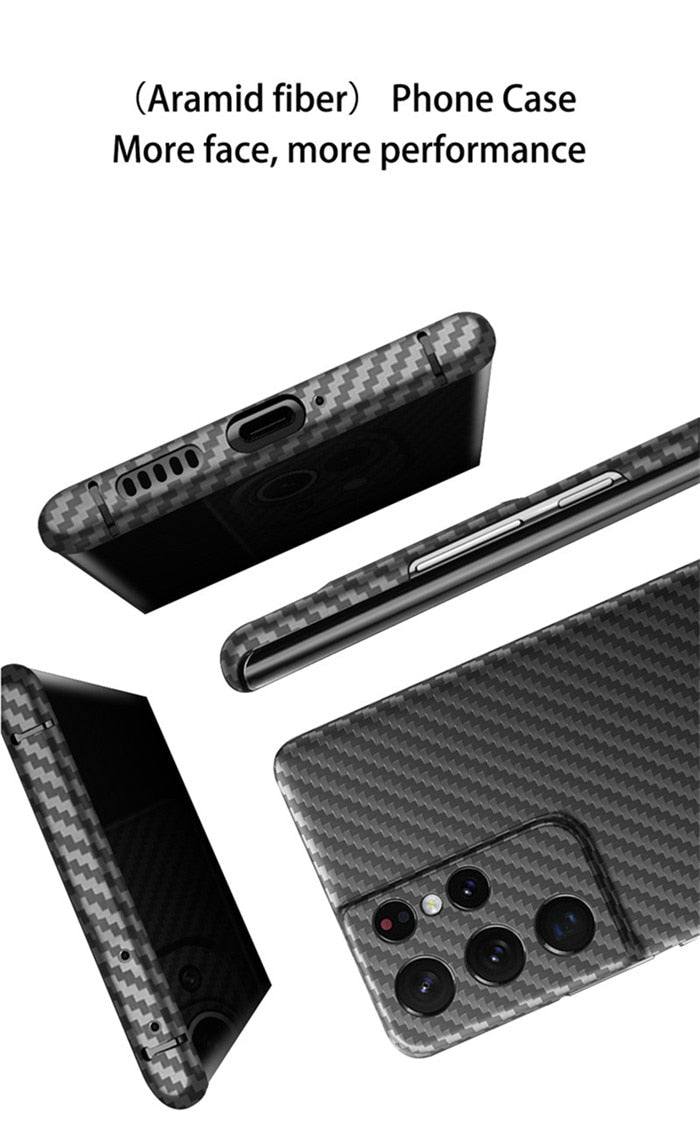 Real Carbon Fiber Phone Case For Samsung Ga;axy S21 Series - Premium Mobile Phone Cases from Dressmycell.com - Just $42.00! Shop now at Dressmycell.com Real Carbon Fiber Phone Case For Samsung Ga;axy S21 Series - Premium Mobile Phone Cases from Dressmycell.com - Just $42.00! Shop now at Dressmycell.com